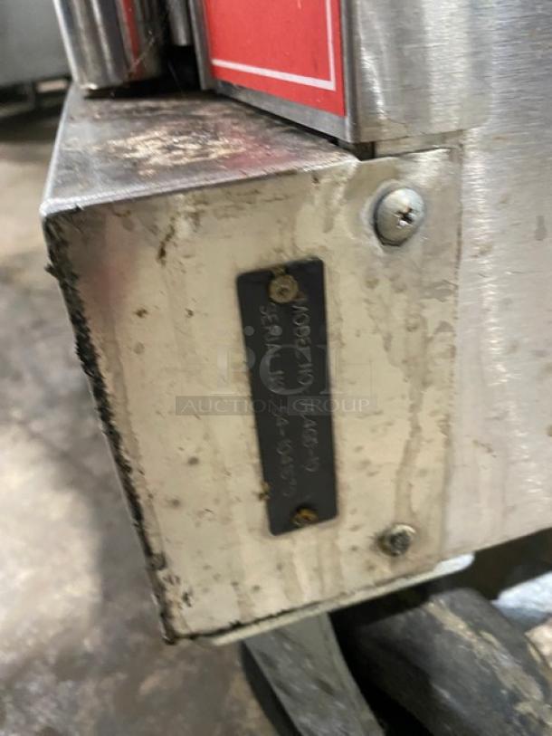 Vulcan Commercial Stainless Steel Natural Gas Powered Double Stacked Convection Oven! Energy Star Certified! With Wired Oven Racks! Model: VC4GD-10 SN: 54-1040306! On Casters! 2X Your Bid Makes One Unit! - Image 10 of 11