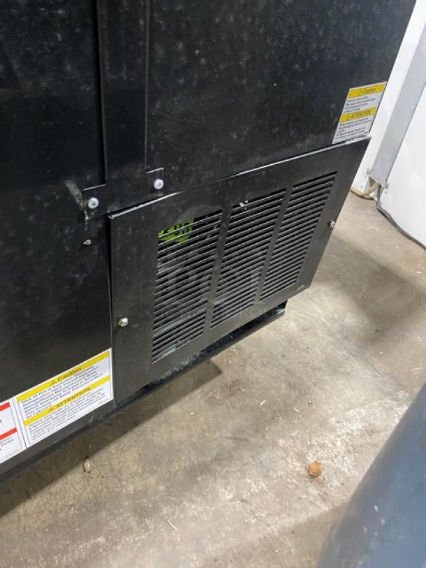 Beverage-Air Commercial Black Powder Coated 80" Deep Well Bottle Cooler! With Stainless Steel Interior & Triple Slide-Back Top Lids! With Poly Coated Wire Racks! Model: DW79HC-B SN: 13007656! 115V 1 Phase! - Image 8 of 8