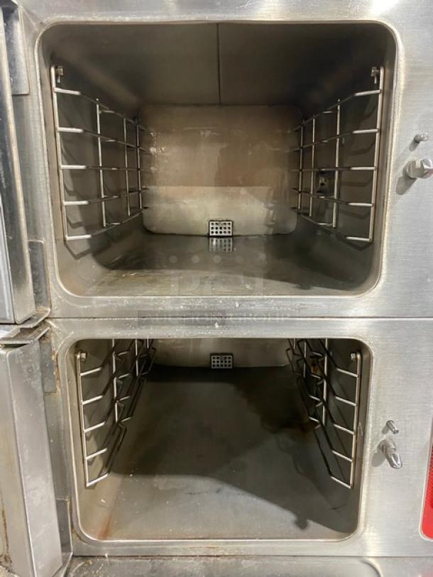 Vulcan Commercial Stainless Steel Liquid Propane Powered Dual Compartment Convection Steamer Cabinet! Model: C24GA6 SN: 46-3009346! 120V 1 Phase! On Legs! - Image 5 of 10