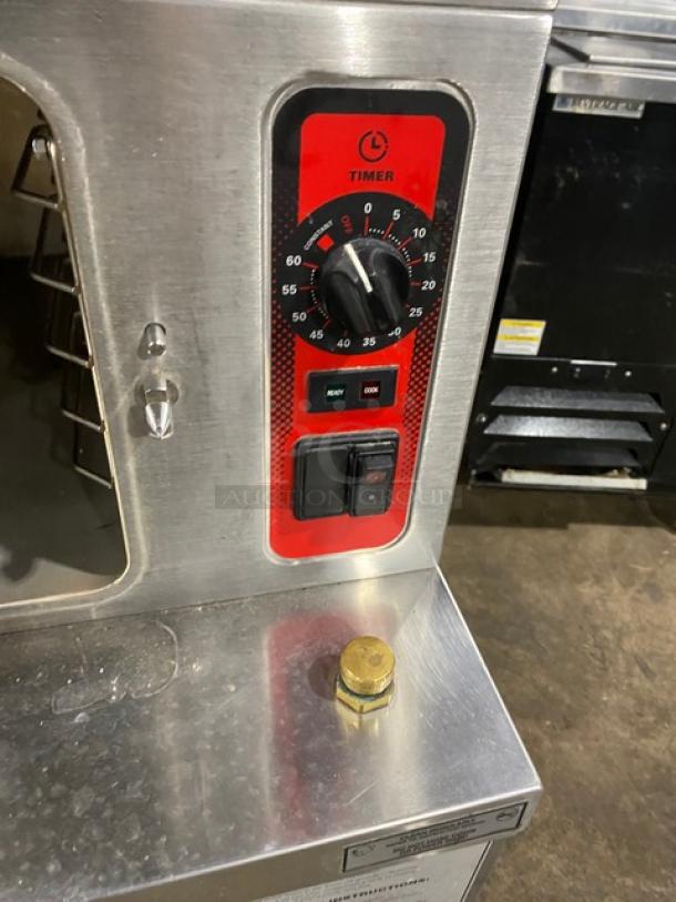 Vulcan Commercial Stainless Steel Liquid Propane Powered Dual Compartment Convection Steamer Cabinet! Model: C24GA6 SN: 46-3009346! 120V 1 Phase! On Legs! - Image 7 of 10