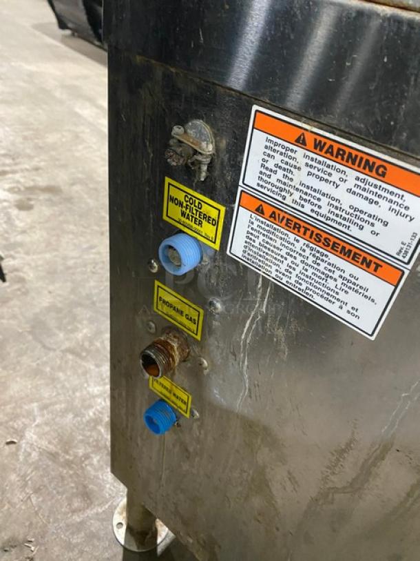 Vulcan Commercial Stainless Steel Liquid Propane Powered Dual Compartment Convection Steamer Cabinet! Model: C24GA6 SN: 46-3009346! 120V 1 Phase! On Legs! - Image 10 of 10