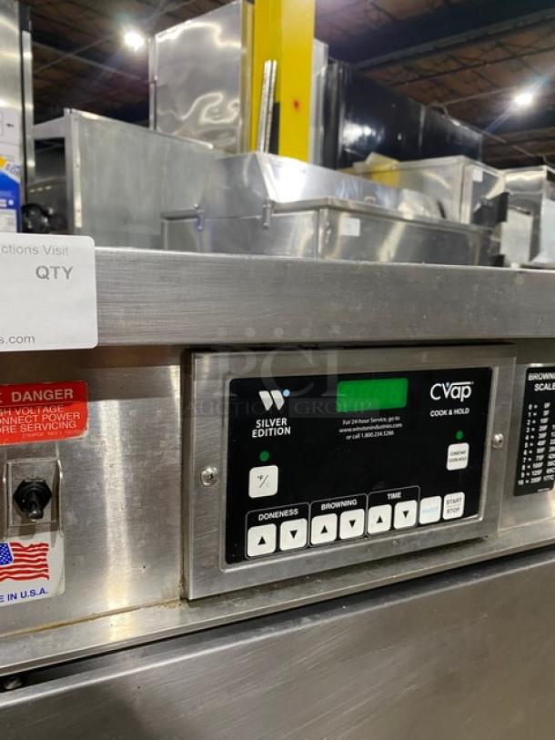 Winston Industries! 2015! Late Model! Cvap Silver Edition Commercial Stainless Steel Electric Powered Half Size Undercounter Cook-N-Hold Oven! Model: CAC507GR SN: 20150728-0043! 208V 1 Phase! On Casters! - Image 5 of 8
