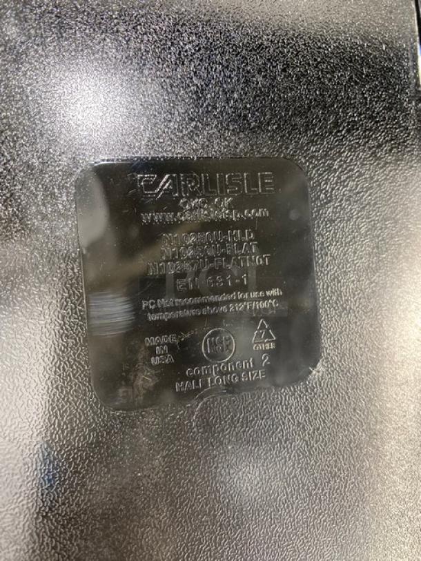 BRAND NEW! Carlisle Commercial Clear Polycarbonate 1/2-Size Long Universal Food Pan Covers! With Top Handle! 6 Per Case! Model: 10250U07! ALL ONE MONEY! - Image 6 of 7