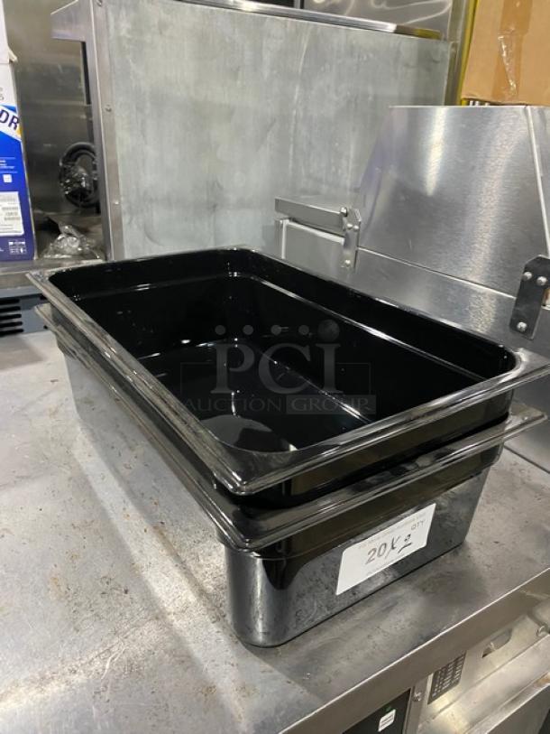 NEW! OUT OF THE BOX! Carlisle Commercial Black Full-Size Food Pan! Model: 10202B PC! 2X Your Bid! - Image 6 of 6