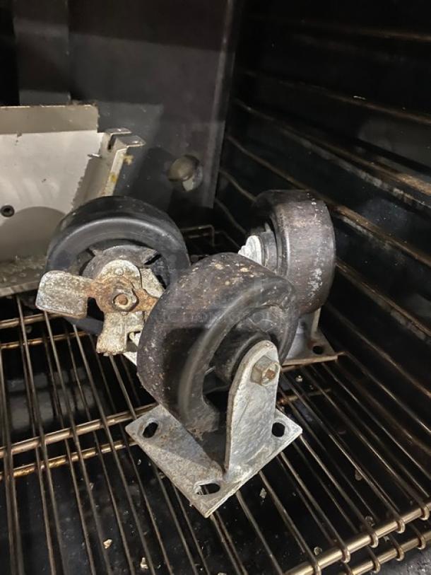 Montague Commercial Stainless Steel Natural Gas Powered Double Stacked Convection Oven! With Wired Oven Racks! With Casters! 2X Your Bid Makes One Unit! - Image 7 of 11