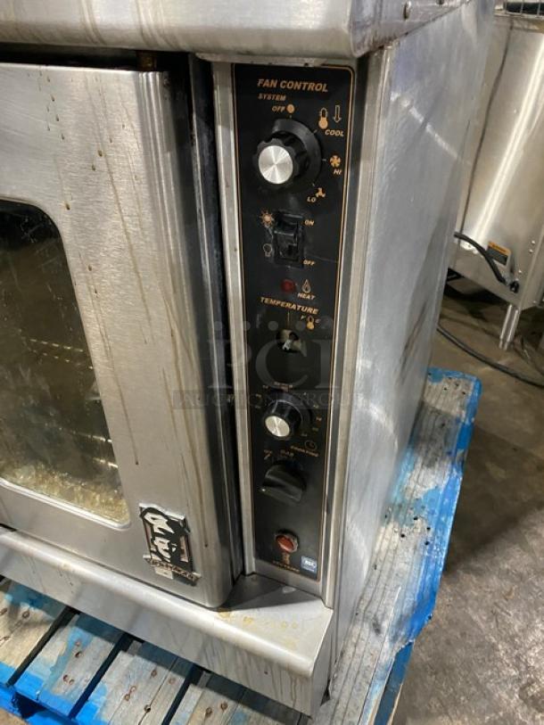 Montague Commercial Stainless Steel Natural Gas Powered Double Stacked Convection Oven! With Wired Oven Racks! With Casters! 2X Your Bid Makes One Unit! - Image 10 of 11