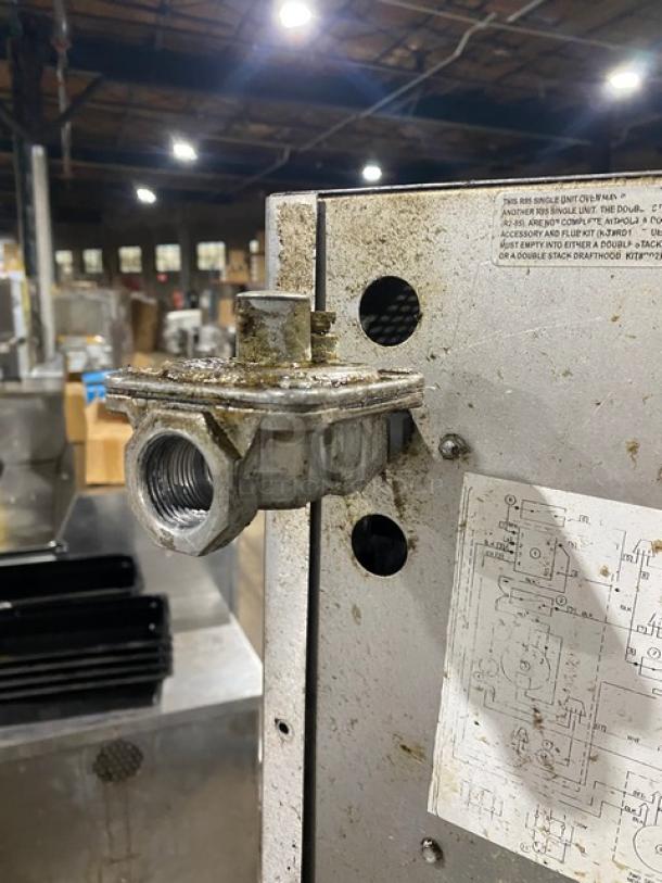 Montague Commercial Stainless Steel Natural Gas Powered Double Stacked Convection Oven! With Wired Oven Racks! With Casters! 2X Your Bid Makes One Unit! - Image 11 of 11