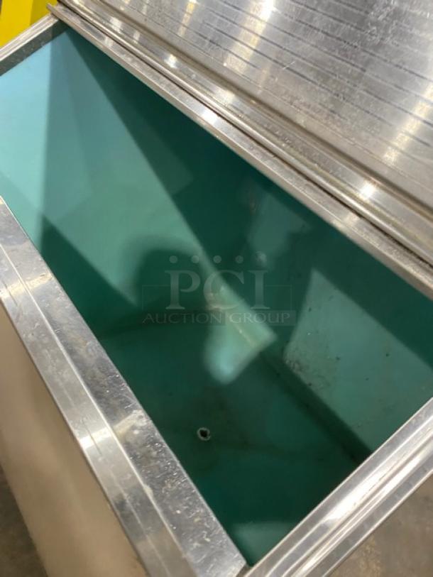 Manitowoc Commercial Stainless Steel Electric Powered Water-Cooled Ice Making Machine Head/Ice Storage Bin Combo! With Lift-Open Door! Model: QY0455W SN: 010666987! 115V 1 Phase! On Legs! - Image 5 of 8