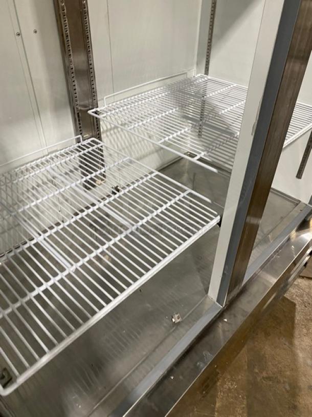 Avantco Commercial Stainless Steel Solid 2 Door Reach-In Refrigerator! With Poly Coated Wire Racks! Model: 178A49RHC SN: 7711171321072440! 115V! On Casters! - Image 6 of 9