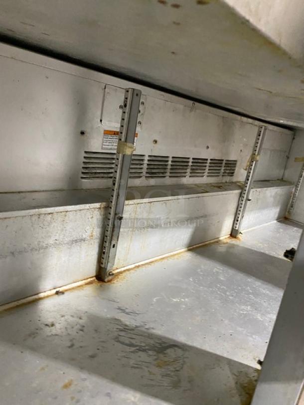 Beverage-Air Commercial Stainless Steel 3 Door Refrigerated Bain Marie Style Mega Top Salad/Sandwich Prep Table! Model: SP72-30M SN: 7600667! 115V 1 Phase! On Casters! - Image 6 of 9