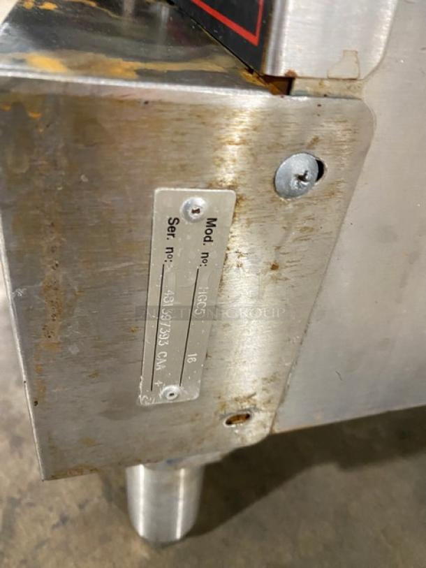 Hobart Commercial Stainless Steel Natural Gas Powered Double Stacked Convection Oven! With Thermostatic Controls! With Wired Oven Racks! Model: HGC5-16 SN: 481397392CAA+/481397393CAA+! On Legs! 2X Your Bid Makes One Unit! - Image 10 of 12