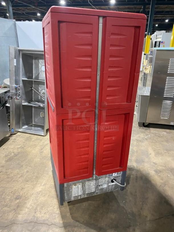 Metro C5 3-Series Commercial Red Half Door Single Compartment Insulated Heated Holding/Warming Cabinet! Model: C539-H-DD8890-U! 120V! On Casters! - Image 3 of 8