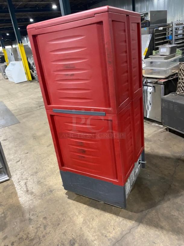 Metro C5 3-Series Commercial Red Half Door Single Compartment Insulated Heated Holding/Warming Cabinet! Model: C539-H-DD8890-U! 120V! On Casters! - Image 4 of 8