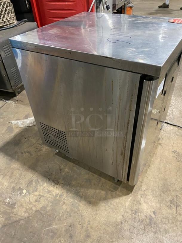 Turbo Air M3 Series Commercial Stainless Steel Solid Single Door Undercounter Freezer! With Poly Coated Wire Racks! Model: MUF-28-N-711S SN: H2MU2F0DX031! 115V! On Casters! - Image 2 of 7