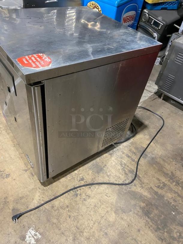 Turbo Air M3 Series Commercial Stainless Steel Solid Single Door Undercounter Freezer! With Poly Coated Wire Racks! Model: MUF-28-N-711S SN: H2MU2F0DX031! 115V! On Casters! - Image 3 of 7