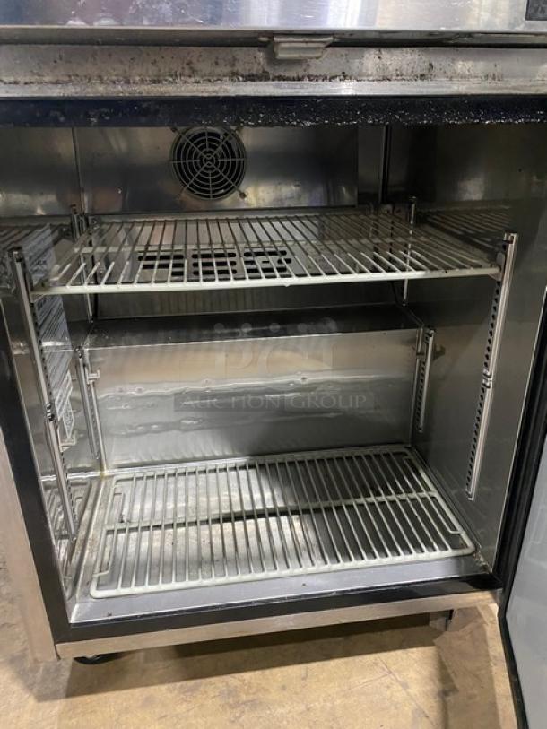 Turbo Air M3 Series Commercial Stainless Steel Solid Single Door Undercounter Freezer! With Poly Coated Wire Racks! Model: MUF-28-N-711S SN: H2MU2F0DX031! 115V! On Casters! - Image 5 of 7