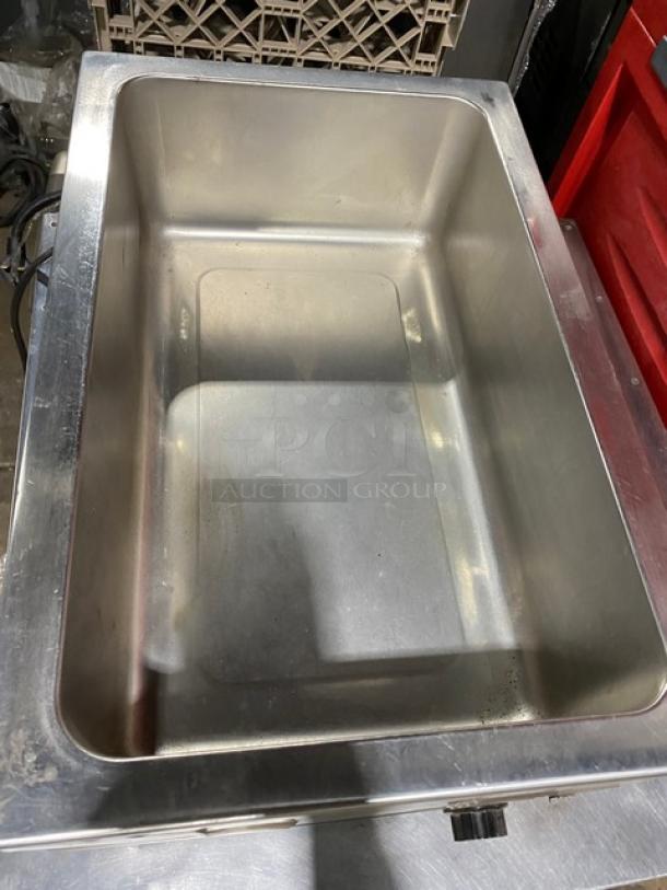Winco Commercial Stainless Steel Electric Powered Countertop Single Well Food Cooker/Warmer! Model: FW-S600 SN: FWS60010013001! 120V! On Legs! - Image 6 of 8