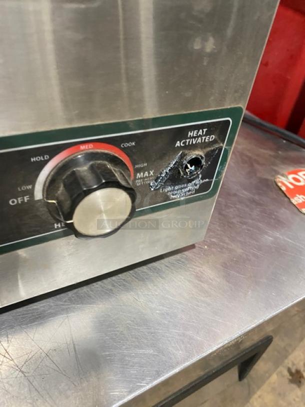 Winco Commercial Stainless Steel Electric Powered Countertop Single Well Food Cooker/Warmer! Model: FW-S600 SN: FWS60010013001! 120V! On Legs! - Image 7 of 8