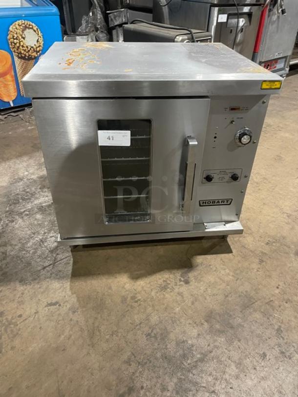 Hobart Commercial Stainless Steel Electric Powered Half-Size Countertop Convection Oven! With Thermostatic Controls! With View-Through Style Door! With Wired Oven Racks! Model: CN85 SN: MCF5551! 208V 1-3 Phase! - Image 1 of 8