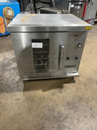 Hobart Commercial Stainless Steel Electric Powered Half-Size Countertop Convection Oven! With Thermostatic Controls! With View-Through Style Door! With Wired Oven Racks! Model: CN85 SN: MCF5551! 208V 1-3 Phase!