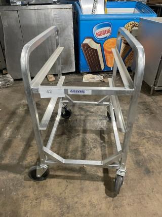 Channel Commercial Stainless-Steel Heavy-Duty Equipment Cart! With Lower Pan Holding Slides! On Casters!