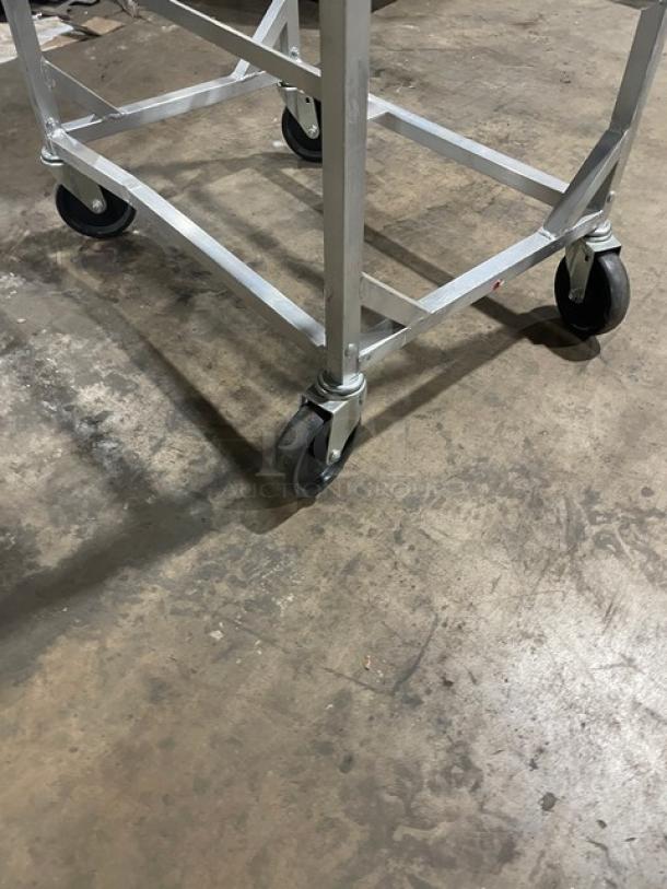 Channel Commercial Stainless-Steel Heavy-Duty Equipment Cart! With Lower Pan Holding Slides! On Casters! - Image 6 of 7