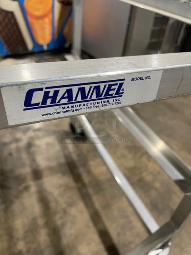 Channel Commercial Stainless-Steel Heavy-Duty Equipment Cart! With Lower Pan Holding Slides! On Casters! - Image 7 of 7