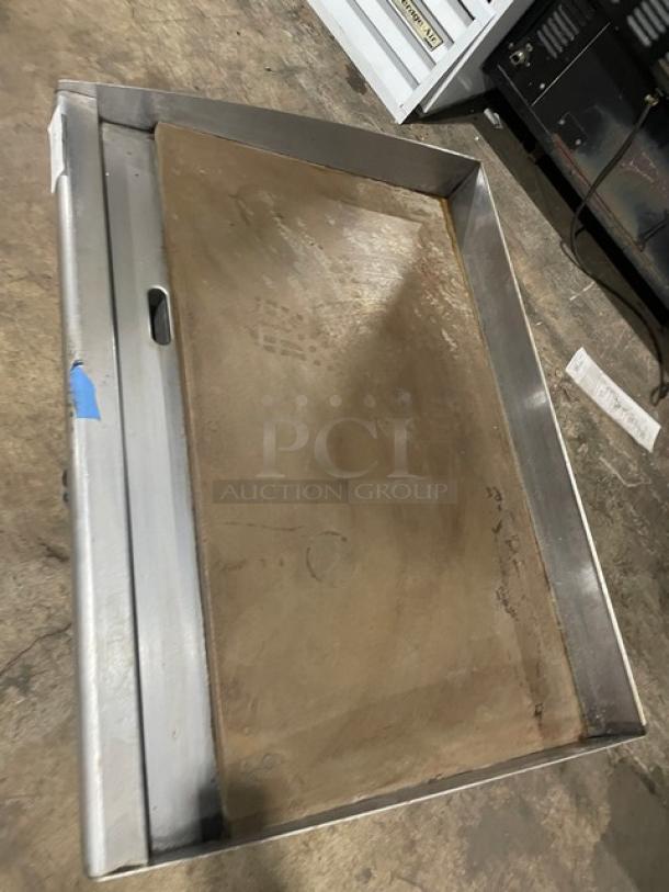 Elmer Schultz Commercial Stainless Steel Electric Powered Countertop Flat Griddle! With Thermostatic Controls! With Back & Side Splash! On Legs! - Image 5 of 7