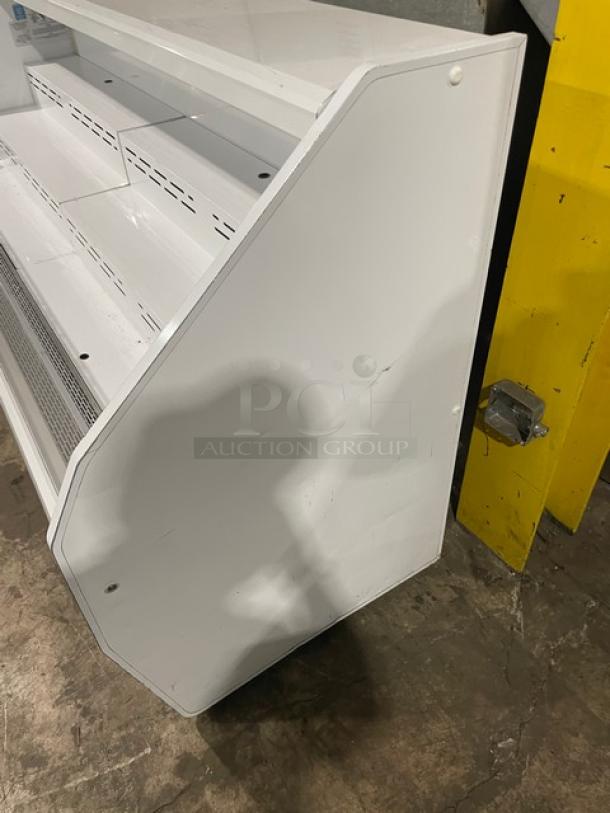McCray Commercial White Powder Coated Multi-Tier Refrigerated Open Grab-N-Go Merchandiser Display Case! Model: S32E-6-LED SN: 14-36872-11! 115V 1 Phase! - Image 4 of 6