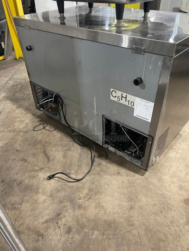 Atosa! 2021! Late Model! Commercial Stainless Steel 2 Door Undercounter Worktop Refrigerator! Energy Star Certified! With Poly Coated Wire Racks! Model: MGF8402GR SN: MGF8402GRAUS1T0321043000C40030! 115V 1 Phase! On Casters! - Image 3 of 7