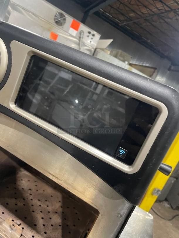 TurboChef! 2021! Late Model! Chipotle Style Commercial Black Electric Powered Countertop Cook Press Edition Ventless Rapid Cook Turbo Oven! With Crank Bar! Model: NGO SN: NGOTD43912! 208/240V 1 Phase! On Legs! - Image 7 of 9