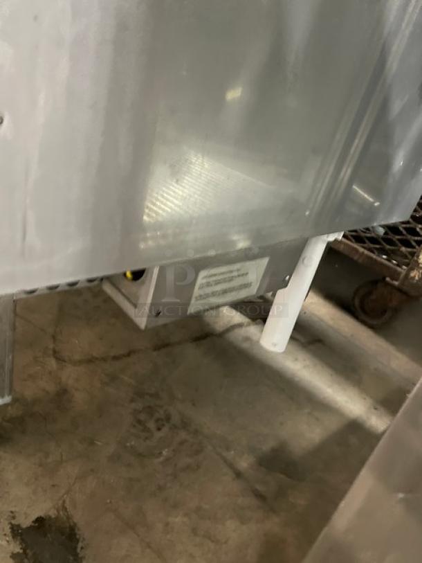 Winterhalter GS502 commercial dishwasher on legs, stainless steel, electric, digital controls; SN: 539963, 208V 1 Phase.