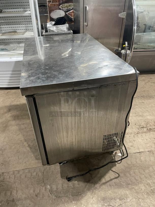 Bison Commercial Stainless Steel 2 Door Undercounter Worktop Refrigerator! Model: BUR-48 SN: BUR-4800318102600K80028! 115V 1 Phase! On Casters! - Image 3 of 7