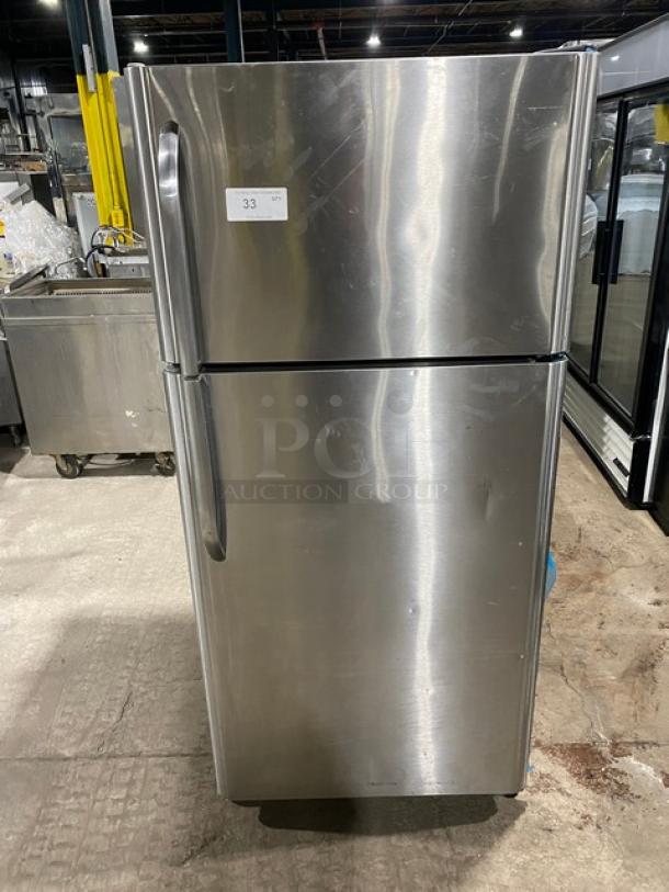 Frigidaire Commercial Stainless Steel Dual Section Reach-In Refrigerator/Freezer Combo! With Clear Drawers & Adjustable Shelves! Model: FFTR1821QS3 SN: BA60512204! 115V 1 Phase! - Image 1 of 10