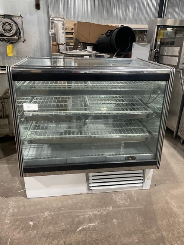 Marc Commercial Straight Glass Refrigerated Multi-Tier Meat Deli Merchandiser Display Showcase! With Poly Coated Wire Racks! - Image 1 of 6