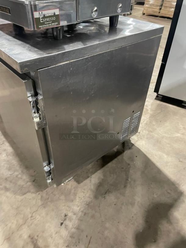 Leader Commercial Stainless Steel 2 Door Lowboy/Undercounter Worktop Refrigerator! Model: ESLB60 S/C SN: NL10S1103! 115V 1 Phase! On Casters! - Image 2 of 8