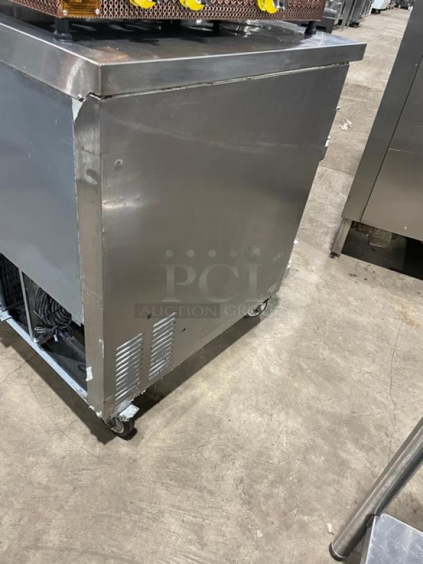 Leader Commercial Stainless Steel 2 Door Lowboy/Undercounter Worktop Refrigerator! Model: ESLB60 S/C SN: NL10S1103! 115V 1 Phase! On Casters! - Image 3 of 8