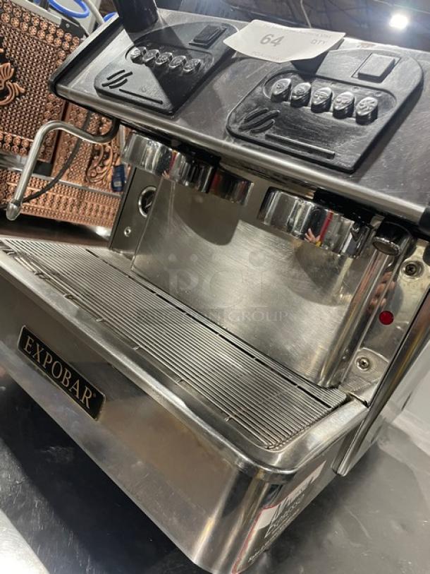 Expobar Commercial Stainless Steel Electric Powered Countertop Automatic Espresso Machine! With Steam Wand & Drip Tray! On Legs! - Image 6 of 7