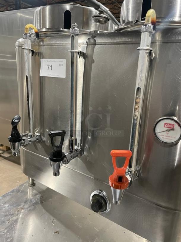 Curtis Commercial Stainless Steel Electric Powered Countertop Twin Automatic 3 Gal. Coffee Urn! With Hot Water Dispenser! Model: RU-300! On Legs! - Image 5 of 8