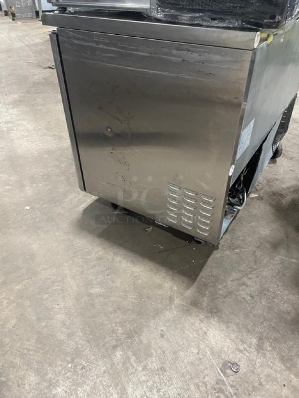 Turbo Air Super Deluxe Series Commercial Stainless Steel 2 Door Undercounter Worktop Refrigerator! With Poly Coated Wire Racks! Model: TUR-48SD! 115V! On Casters! - Image 2 of 7