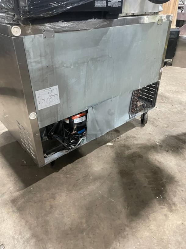 Turbo Air Super Deluxe Series Commercial Stainless Steel 2 Door Undercounter Worktop Refrigerator! With Poly Coated Wire Racks! Model: TUR-48SD! 115V! On Casters! - Image 3 of 7