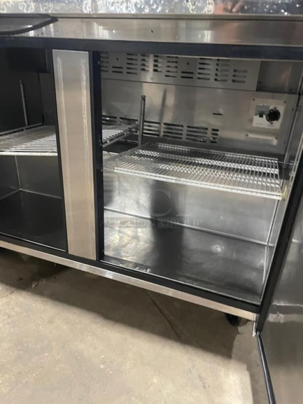 Turbo Air Super Deluxe Series Commercial Stainless Steel 2 Door Undercounter Worktop Refrigerator! With Poly Coated Wire Racks! Model: TUR-48SD! 115V! On Casters! - Image 5 of 7