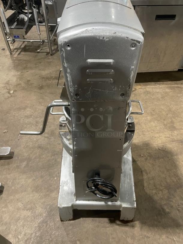 Commercial Electric Powered 30 Qt. Planetary Mixer! With Stainless Steel Bowl Guard & Mixing Bowl! With Dough Hook, Flat Beater & Whisk/Whip Attachments! Model: HLM-30B SN: 19070131011! 110V 1 Phase! - Image 3 of 12
