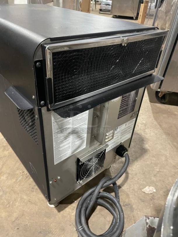 TurboChef NGO model 2021, black ventless rapid cook oven, electric-powered, countertop design, good condition, 208/240V.