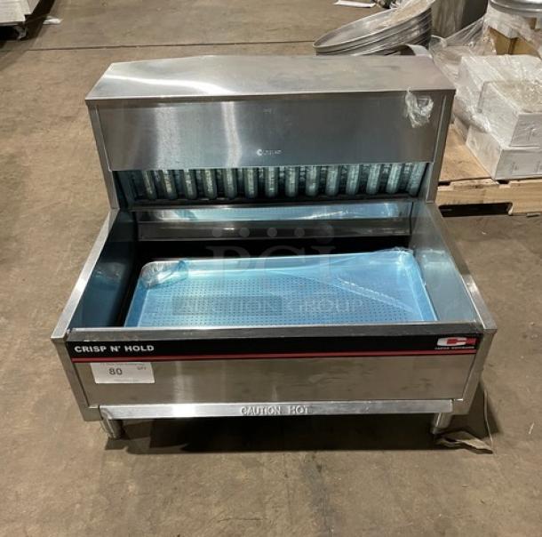 Carter Hoffmann Crisp N' Hold Series Commercial Stainless Steel Electric Powered Countertop Fry Warming Dump Station! Model: CNH28! 208V 1 Phase! On Legs! - Image 1 of 7