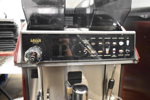 Gaggia Milano Concetto Evo Duo Super Stainless Steel Commercial Countertop Automatic Single Group Espresso Machine w/ Steam Wand and 2 Hoppers. - Image 4 of 10