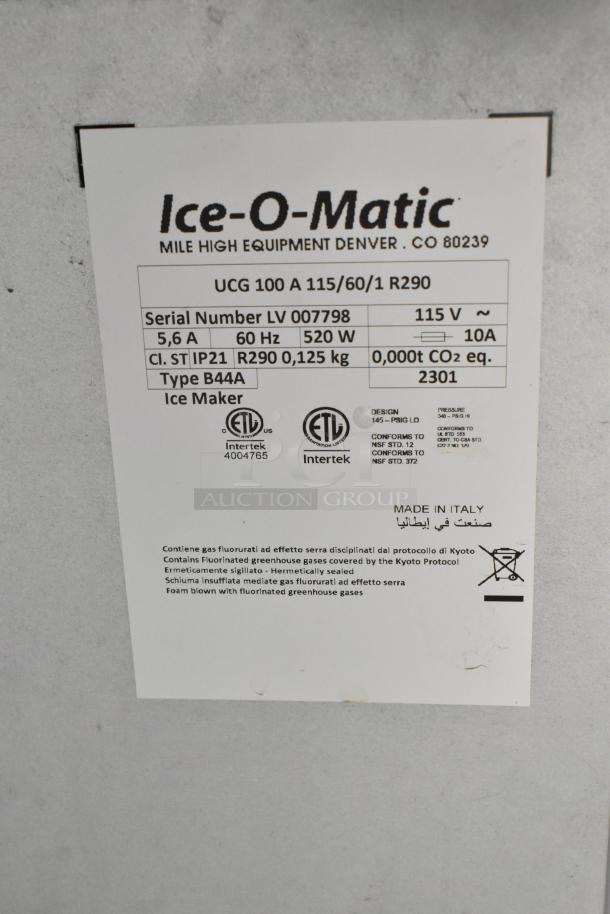 BRAND NEW SCRATCH AND DENT! Ice-O-Matic UCG 100 A UCG100A 18" Stainless Steel Undercounter Gourmet Cube Ice Machine. 114 lb. 115 Volts, 1 Phase. - Image 10 of 10