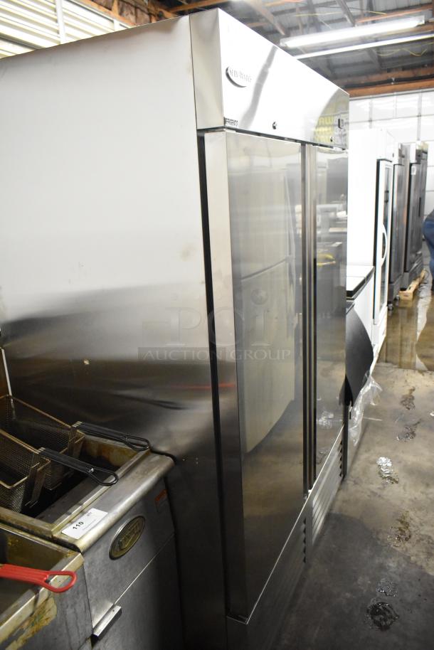 Serv-Ware RR2-HC Stainless Steel Commercial 2 Door Reach In Cooler w/ Poly Coated Racks. 115 Volts, 1 Phase. - Image 3 of 8