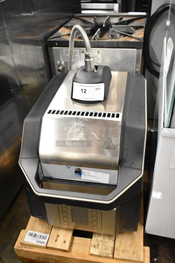 2018 Electrolux HSPP3RPRS stainless steel commercial panini press, 208V, 1 phase, used condition, visible control panel and branding.