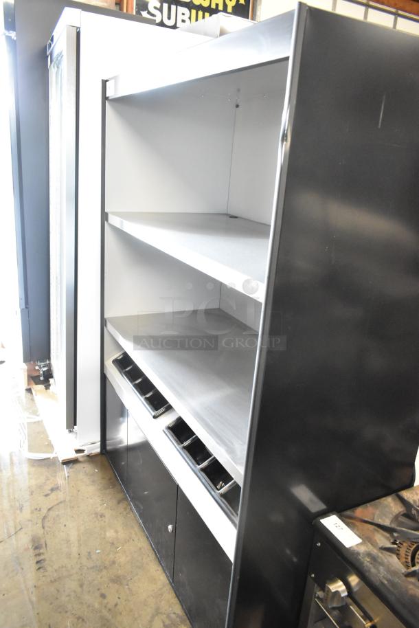 Metal Commercial Shelving Unit w/ 4 Lower Doors. - Image 2 of 5